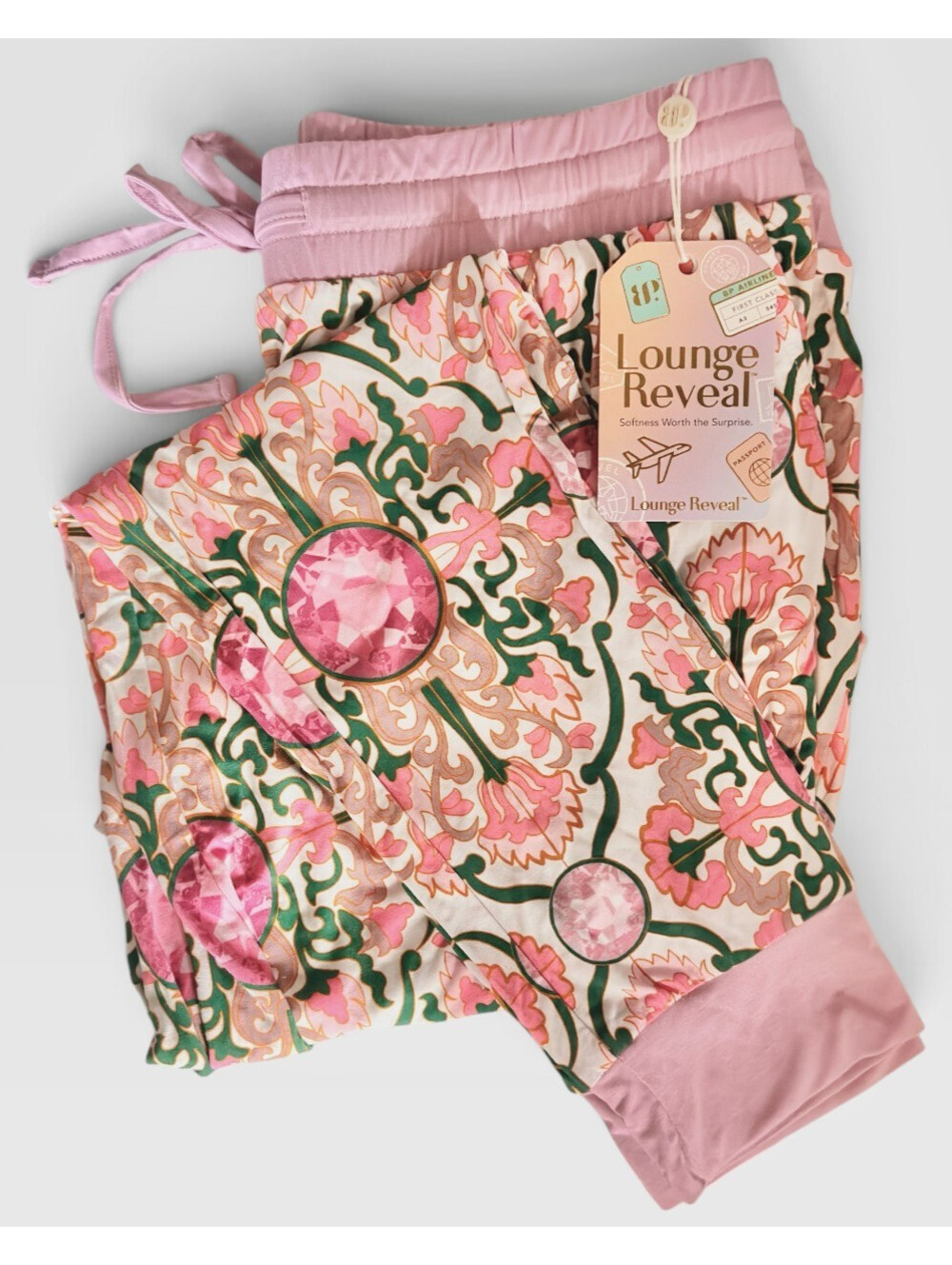 Bomb Party Lounge Wear Sz MED Joggers Jewel Candy Destinations Desert Oasis